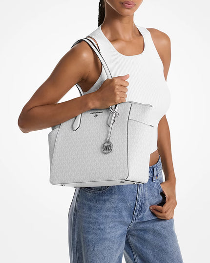 MICHAEL KORS Marilyn Medium Signature Logo Tote Bag
