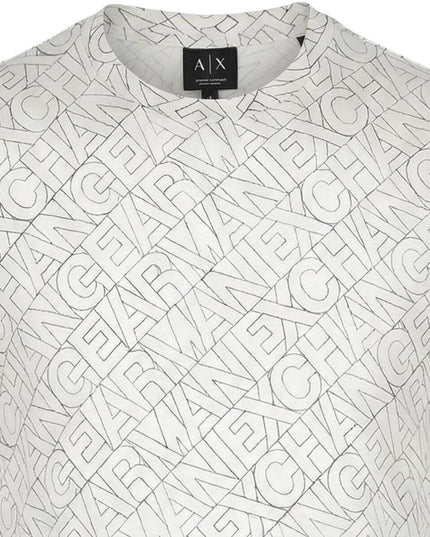 Armani AX T-Shirt Regular Fit con logo allover