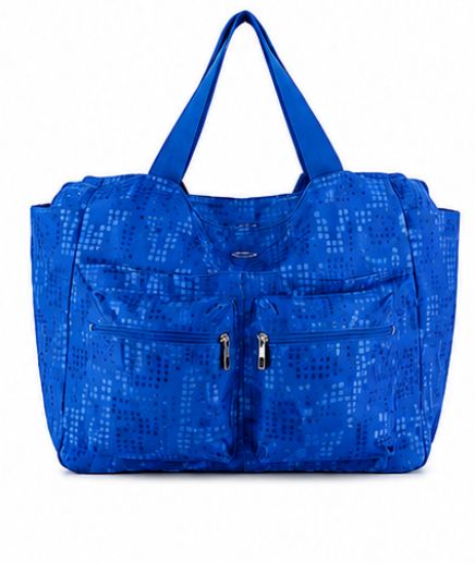 GIANMARCO VENTURI BORSA BLU CON TASCHE
