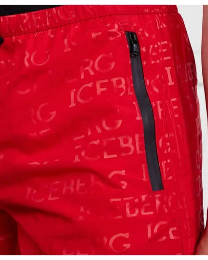 ICEBERG COSTUME RED LAMINATED ALL OVER