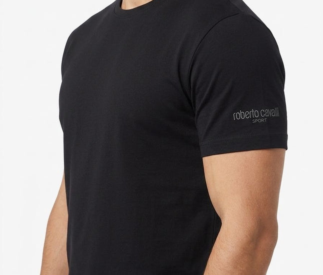 ROBERTO CAVALLI T-SHIRT BLACK