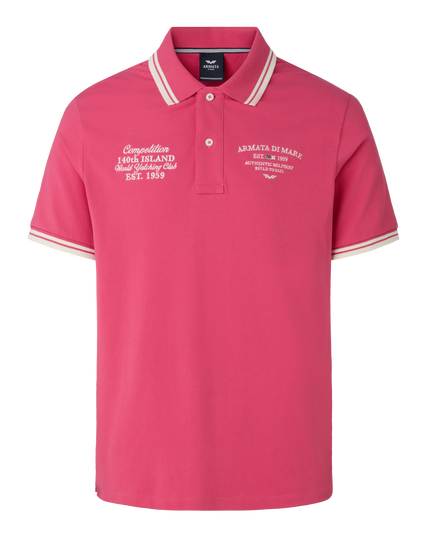 ARMATA DI MARE POLO RICAMO ORACLE TEAM FUXIA
