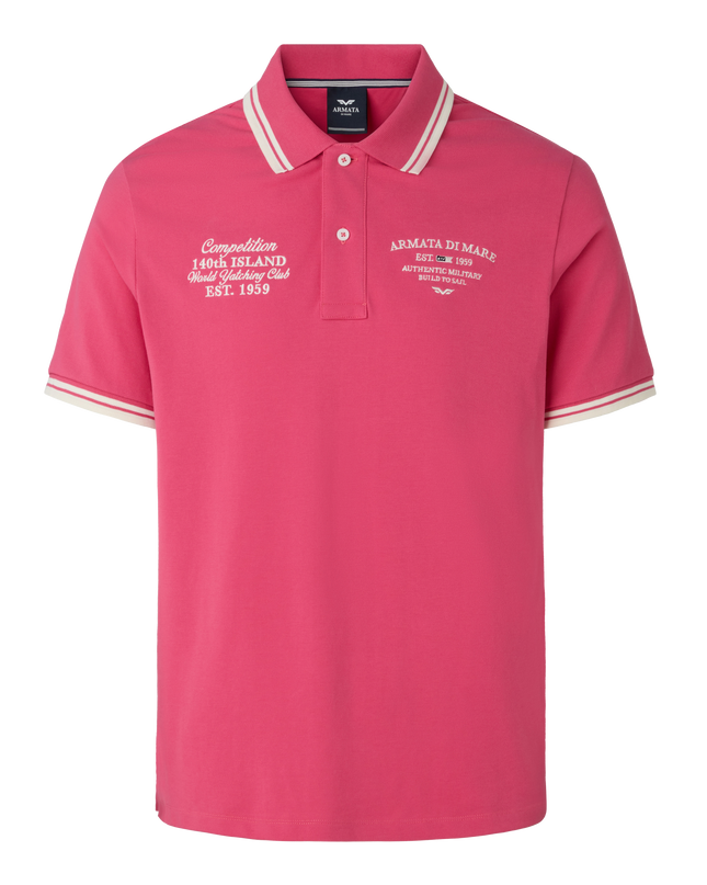 ARMATA DI MARE POLO RICAMO ORACLE TEAM FUXIA