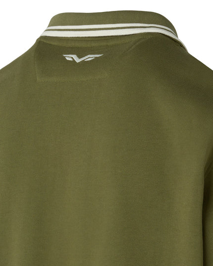 ARMATA DI MARE FULL ZIP RICAMO CHARAL VERDE MILITARE