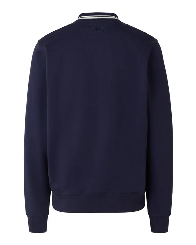 ARMATA DI MARE FULL ZIP RICAMO GITANA 17 BLU SCURO