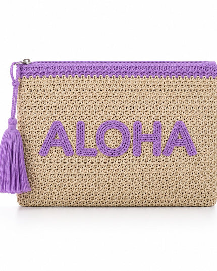 GIANMARCO VENTURI POCHETTE ALOHA LILLA