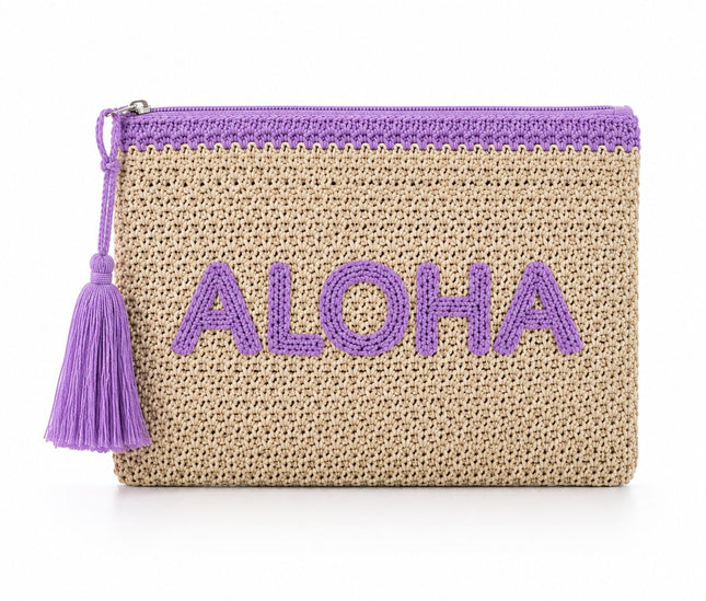 GIANMARCO VENTURI POCHETTE ALOHA LILLA