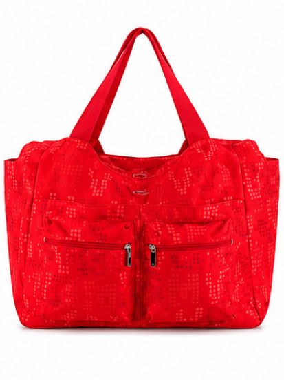 GIANMARCO VENTURI BORSA ROSSA CON TASCHE