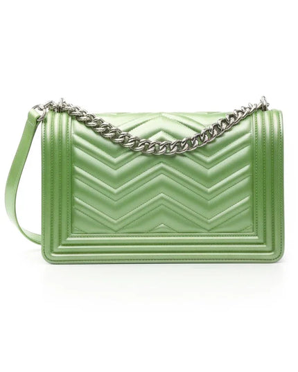 BORSA MARC ELLIS FLAT S 25 GREEN TEA-SILVER