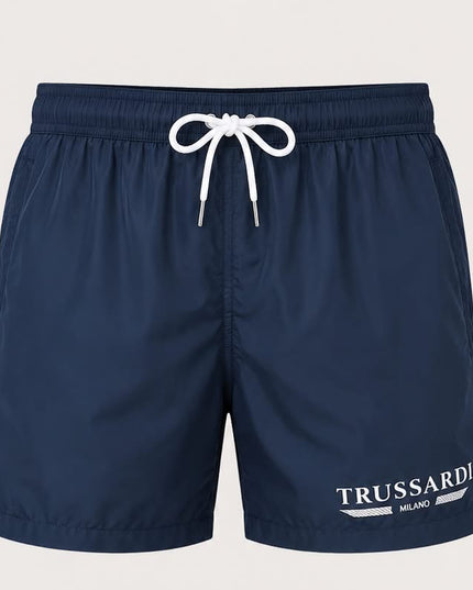 TRUSSARDI COSTUME BLU NAVY CON STAMPA
