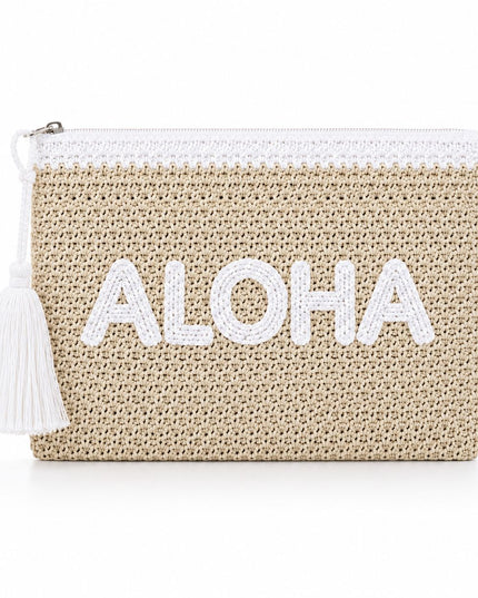 GIANMARCO VENTURI POCHETTE ALOHA BIANCA
