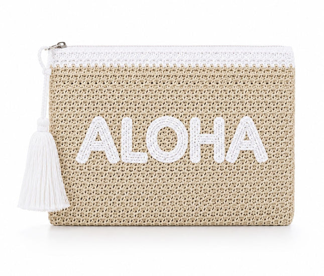 GIANMARCO VENTURI POCHETTE ALOHA BIANCA