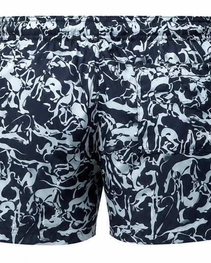 TRUSSARDI COSTUME CAMO BLU E AZUR