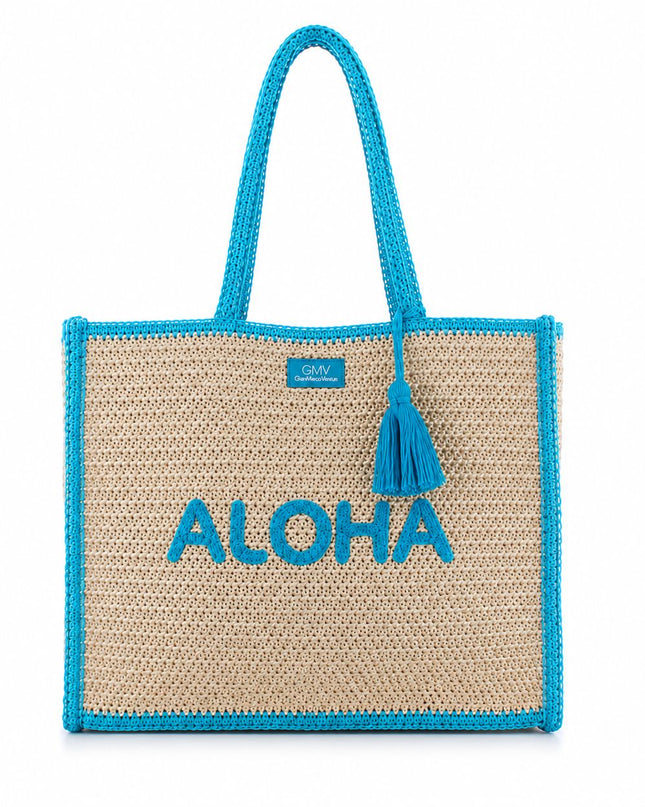 GIANMARCO VENTURI BORSA ALOHA AZZURRA