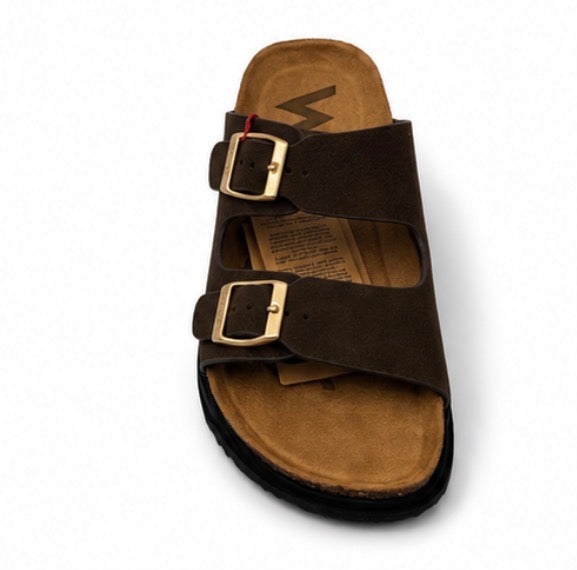WRANGLER BELVILLE SLIDER WAN LOW BROWN