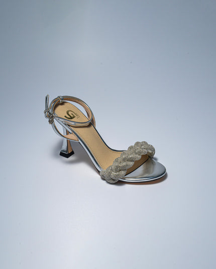 GOLD&GOLD GD15 SANDALO CON TACCO GRIGIO