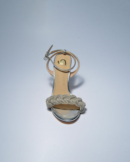 GOLD&GOLD GD15 SANDALO CON TACCO GRIGIO
