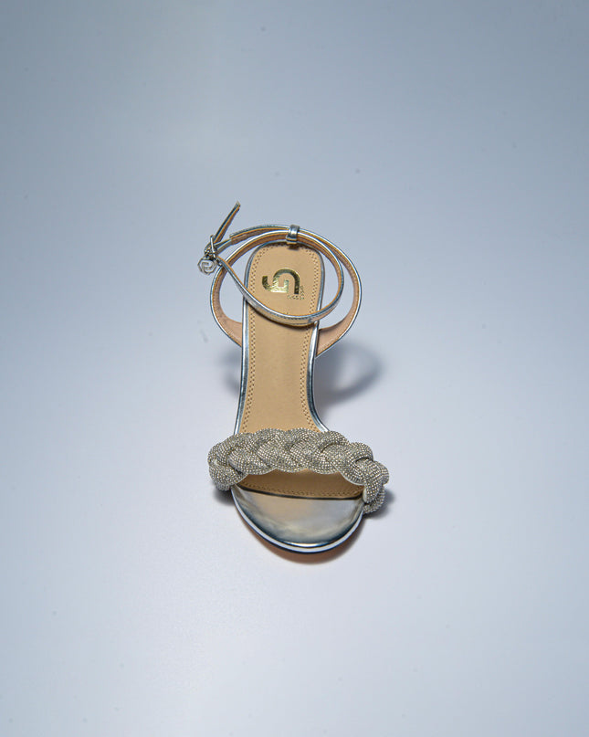 GOLD&GOLD GD15 SANDALO CON TACCO GRIGIO