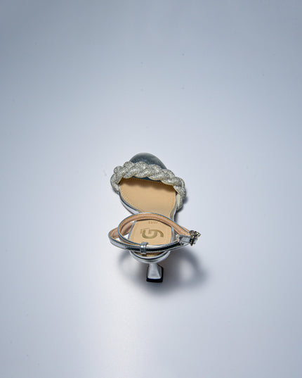 GOLD&GOLD GD15 SANDALO CON TACCO GRIGIO