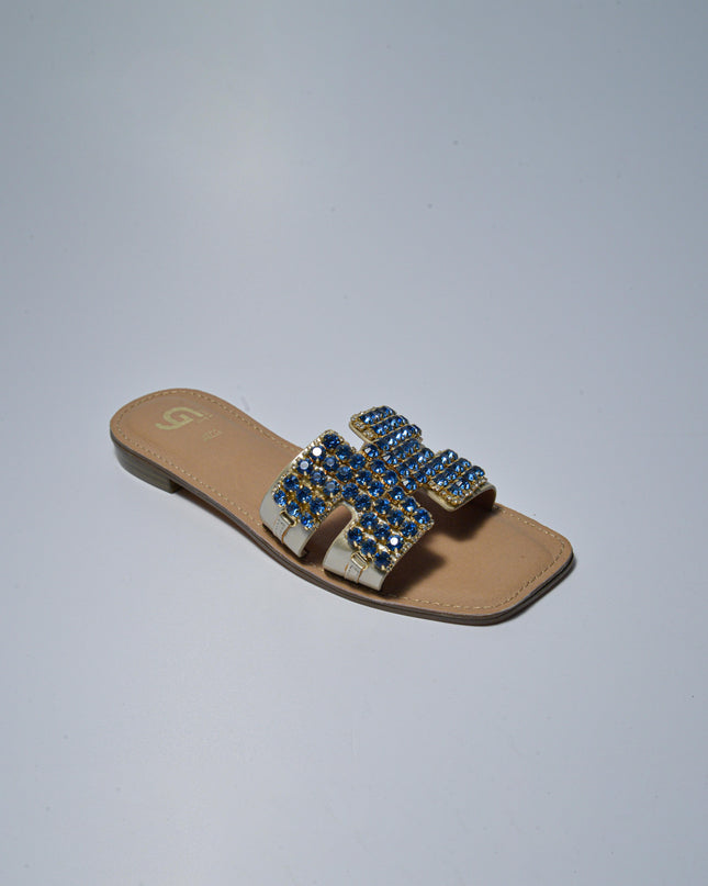 GOLD&GOLD L783 SANDALO BASSO BLU