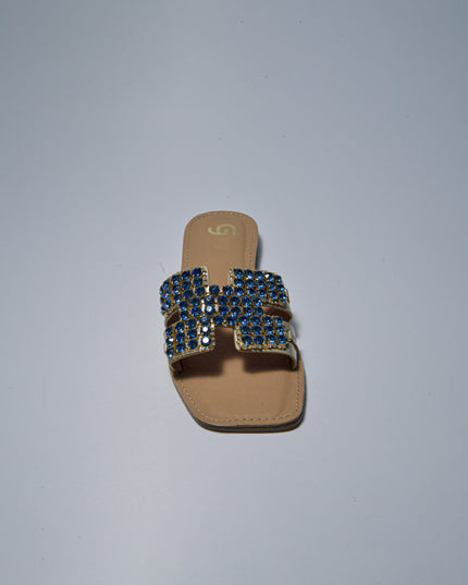 GOLD&GOLD L783 SANDALO BASSO BLU