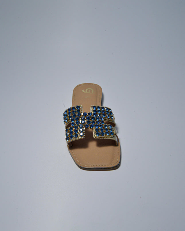 GOLD&GOLD L783 SANDALO BASSO BLU