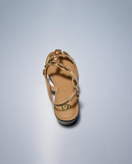 GOLD&GOLD L788 SANDALO BASSO CHAMPAGNE