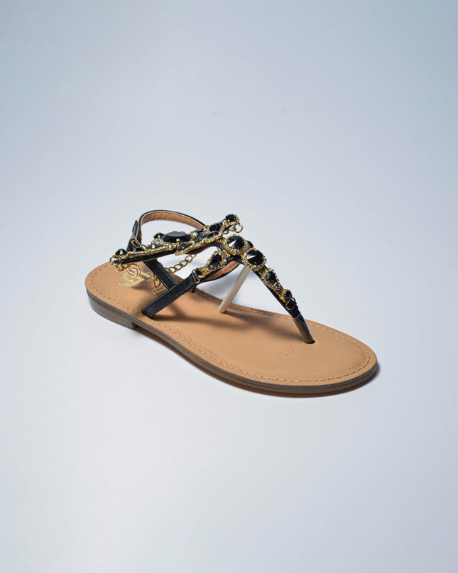 GOLD&GOLD L782 SANDALO BASSO NERO