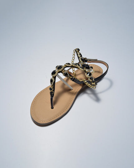 GOLD&GOLD L782 SANDALO BASSO NERO