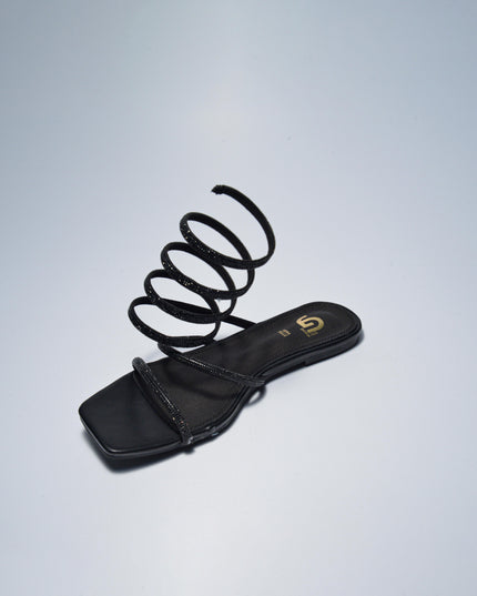 GOLD&GOLD P603 SANDALO CON CAVIGLIERA NERO