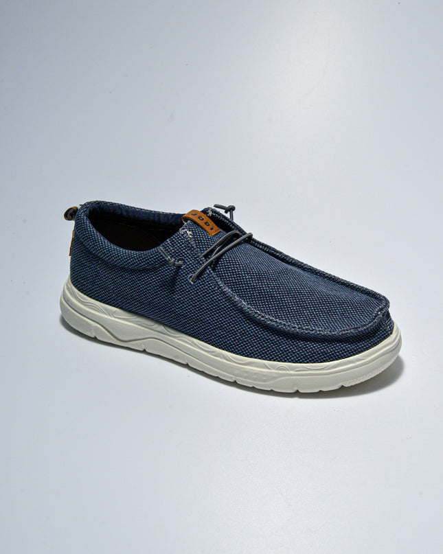 JODI 8W00 MOCASSINO IN TELA NAVY