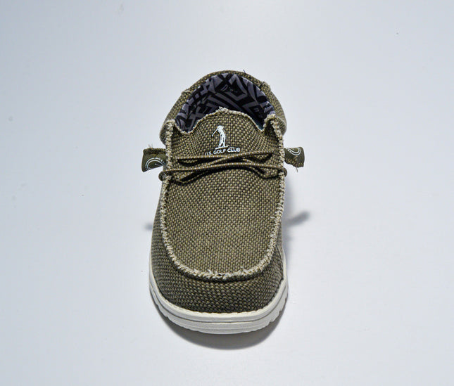 U.S. GOLF CLUB 4553 MOCASSINO IN TELA VERDE MILITARE