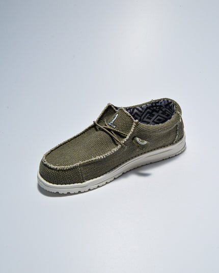 U.S. GOLF CLUB 4553 MOCASSINO IN TELA VERDE MILITARE