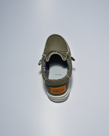 U.S. GOLF CLUB 4553 MOCASSINO IN TELA VERDE MILITARE