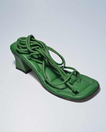 CARMENS FLERRY ROPE VERDE DECOLLETE BASSO