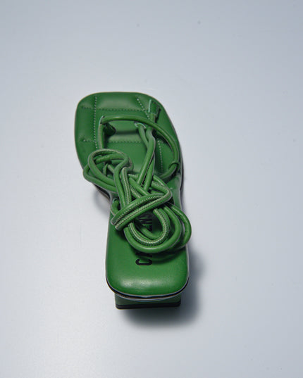 CARMENS FLERRY ROPE VERDE DECOLLETE BASSO