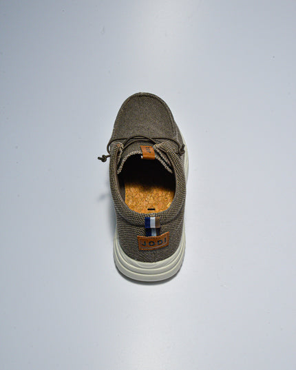 JODI 8W00 MOCASSINO IN TELA TRUFFLE