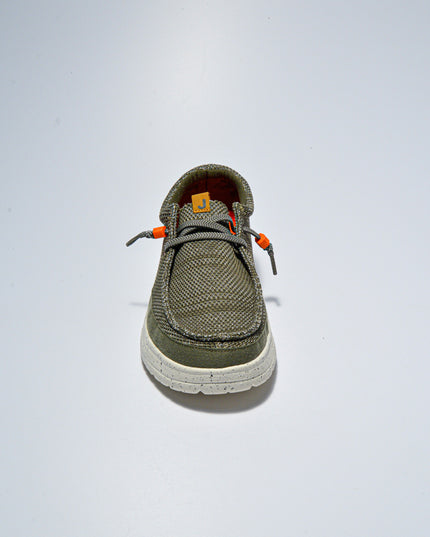 JODI 626-1 MOCASSINO IN TELA ARMY GREEN