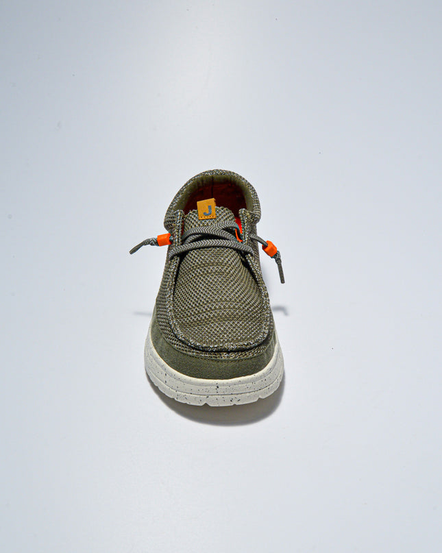 JODI 626-1 MOCASSINO IN TELA ARMY GREEN
