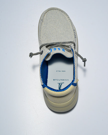 U.S. GOLF CLUB 4635 MOCASSINO IN TELA GRIGIO-BLU