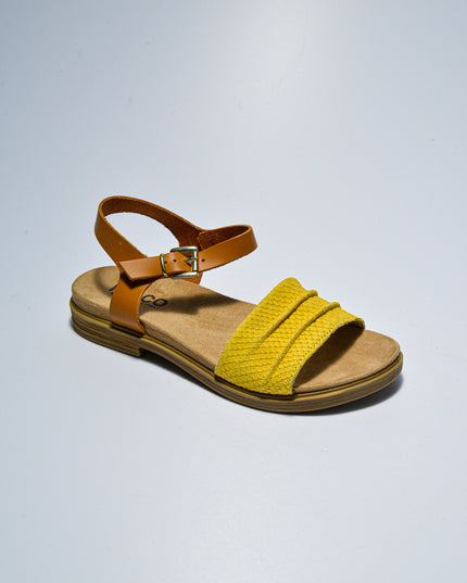 IGI&CO C.C 0711 SANDALO GIALLO CON CHIUSURA CUOIO
