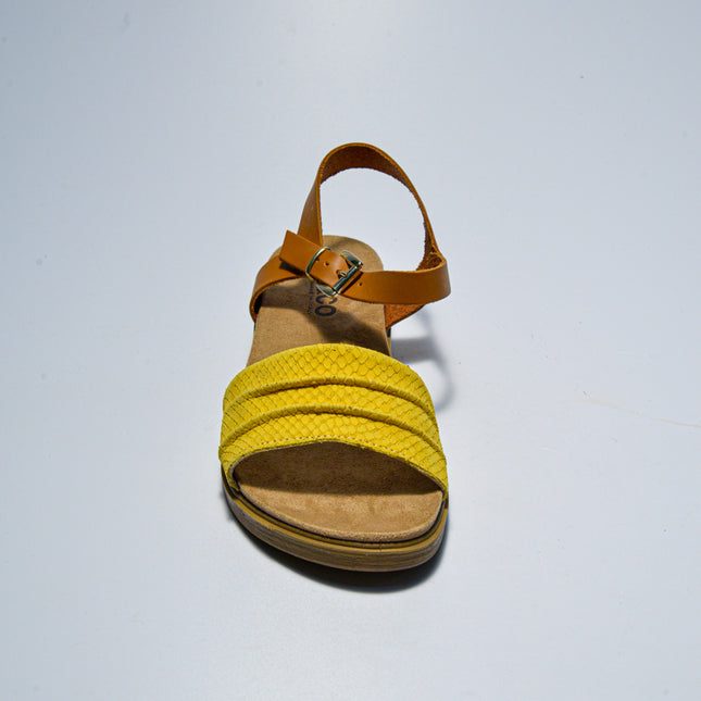 IGI&CO C.C 0711 SANDALO GIALLO CON CHIUSURA CUOIO