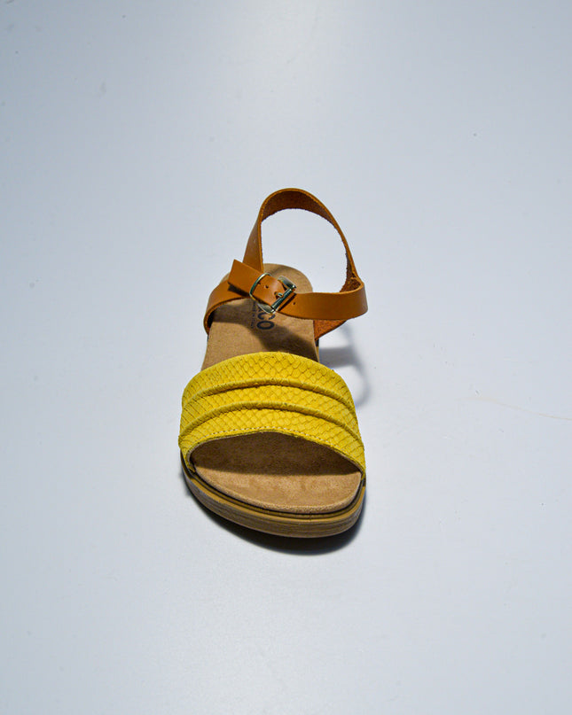 IGI&CO C.C 0711 SANDALO GIALLO CON CHIUSURA CUOIO