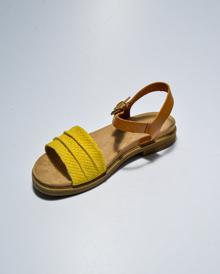 IGI&CO C.C 0711 SANDALO GIALLO CON CHIUSURA CUOIO