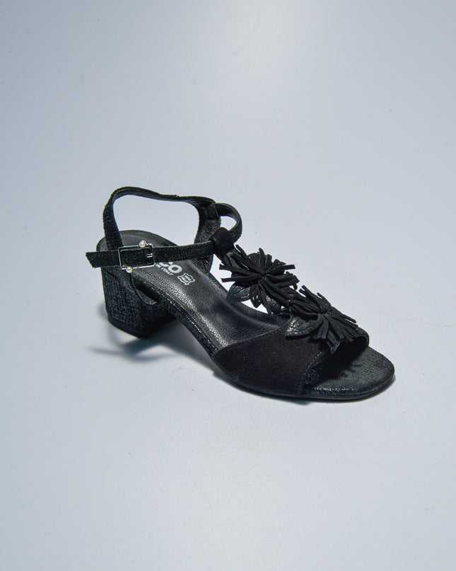 IGI&CO C.C 0700 SANDALO CON TACCO BASSO SCAMOSCIATO NERO