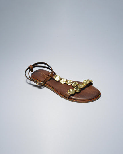 CARYATIS C.C 621707-1 SANDALO MARRONE-ORO