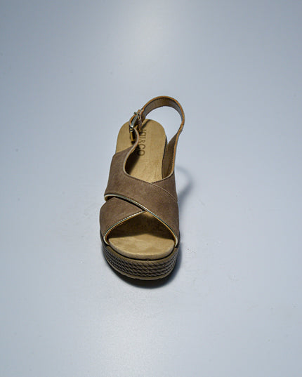 IGI&CO 0911 C.C SANDALO SCAMOSCIATO CON ZEPPA FANGO