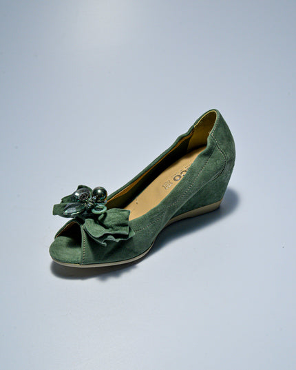 IGI&CO C.C 8054 SANDALO CON ZEPPA SCAMOSCIATO VERDE