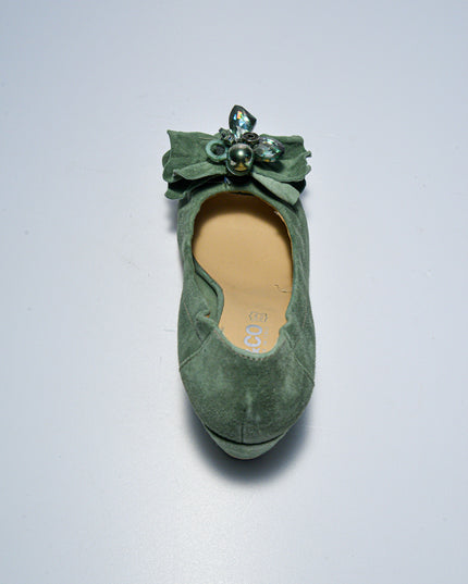 IGI&CO C.C 8054 SANDALO CON ZEPPA SCAMOSCIATO VERDE