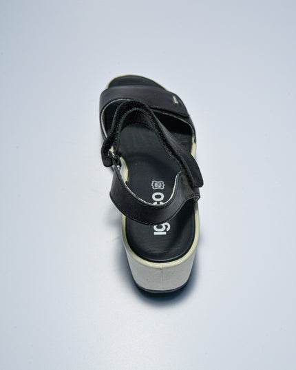 IGI&CO C.C 6300 SANDALO CON ZEPPA NERO-BIANCO